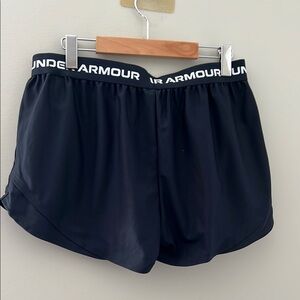 Under Armour Black Athletic Shorts Lightweight Performance